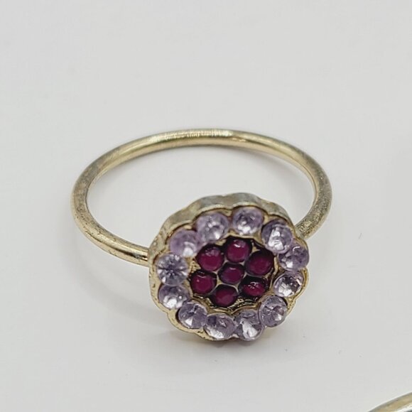 Lot of Five Fashion Rings With Assorted Gemstones & Designs - Picture 5 of 11